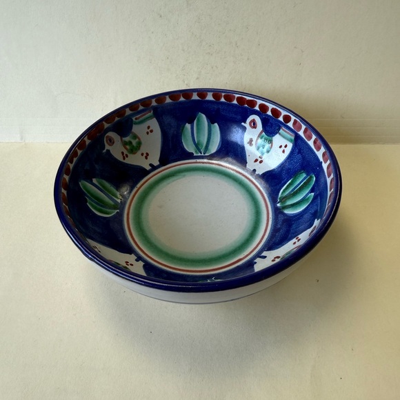 Solimene Italy Pasta Cereal Soup Bowl Chicken Blue Italy - Picture 2 of 9